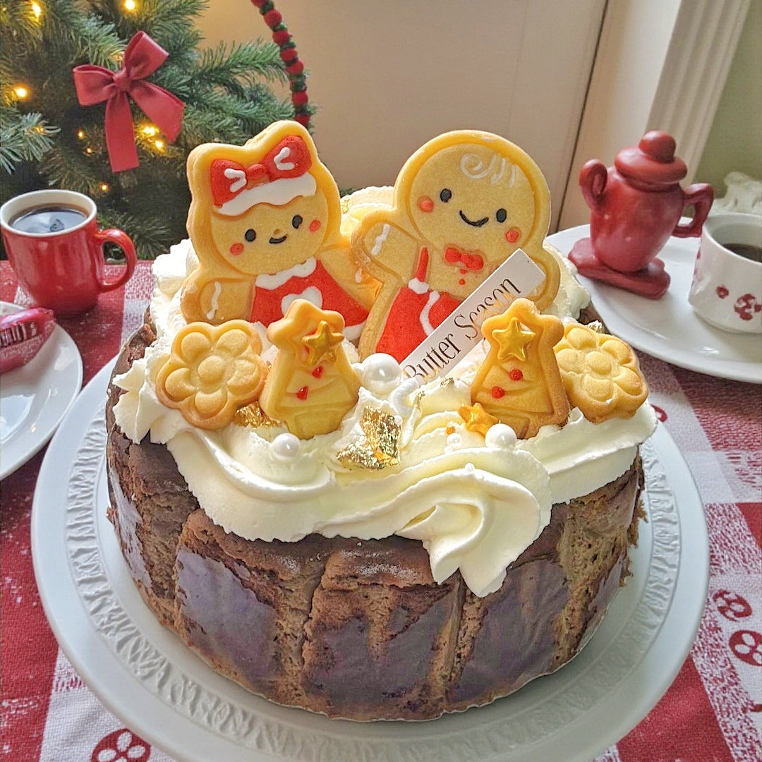 薑餅人の伯爵蘋果巴斯克蛋糕 (6寸)